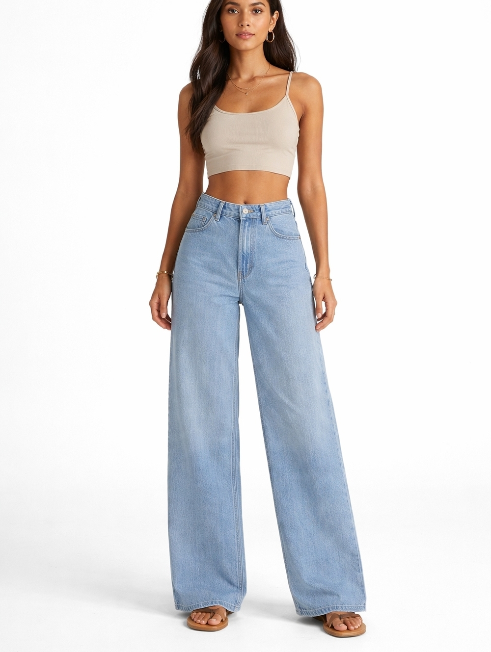 Z Supply Mia Loose Wide Leg Denim Jeans - NWT